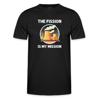 Kernenergie Spruch für Kernenergie - Männer Funktions-T-Shirt - Schwarz - Vorne - AI Model Male 178 dark (178cm)