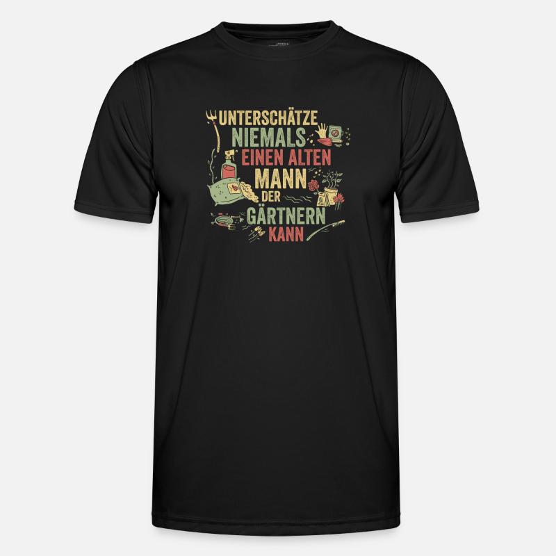 Hobbygärtner Garten Gärtner Gartenarbeit - Männer Funktions-T-Shirt - Schwarz