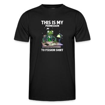 Kernenergie Spruch für Kernenergie - Männer Funktions-T-Shirt - Schwarz - Vorne - AI Model Male 178 dark (178cm)