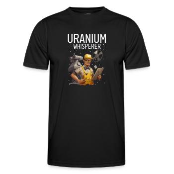 Kernenergie Spruch für Kernenergie - Männer Funktions-T-Shirt - Schwarz - Vorne - AI Model Male 178 dark (178cm)