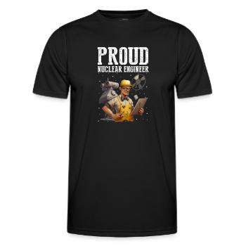 Kernenergie Spruch für Kernenergie - Männer Funktions-T-Shirt - Schwarz - Vorne - AI Model Male 178 dark (178cm)
