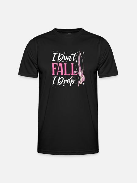 Aerial Silk Akrobatik Circus Aerialist - Männer Funktions-T-Shirt - Schwarz