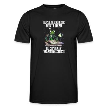 Kernenergie Spruch für Kernenergie - Männer Funktions-T-Shirt - Schwarz - Vorne - AI Model Male 178 dark (178cm)