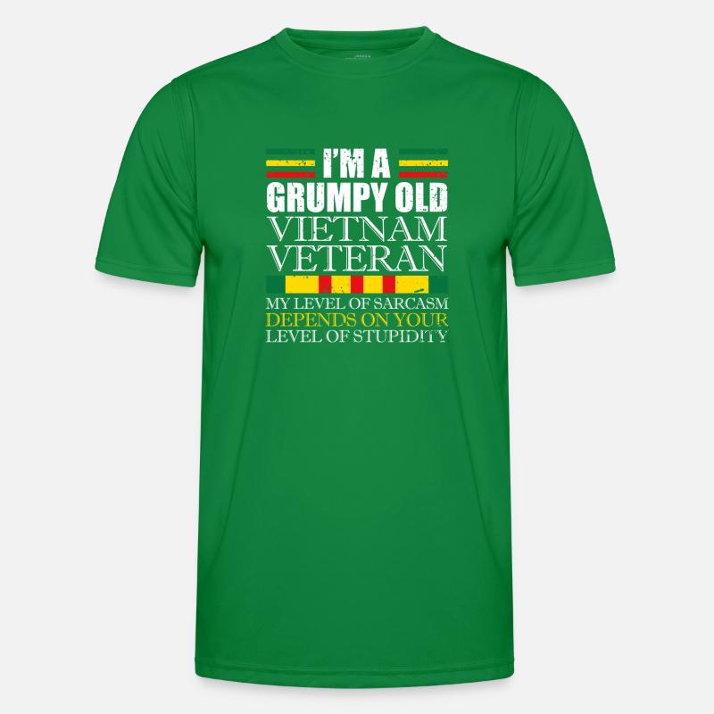 Never underestimate an old man who is also Men's Functional T-Shirt