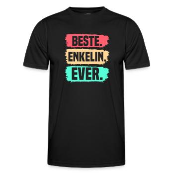 Enkelin - Männer Funktions-T-Shirt - Schwarz - Vorne - AI Model Male 178 dark (178cm)