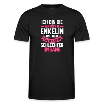 Enkelin - Männer Funktions-T-Shirt - Schwarz - Vorne - AI Model Male 178 dark (178cm)