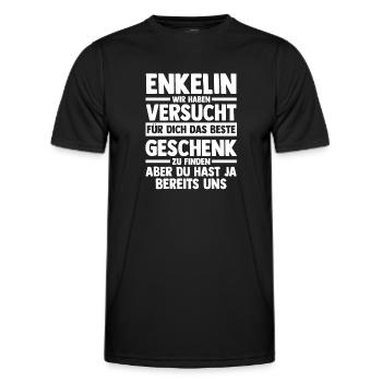 Enkelin - Männer Funktions-T-Shirt - Schwarz - Vorne - AI Model Male 178 dark (178cm)