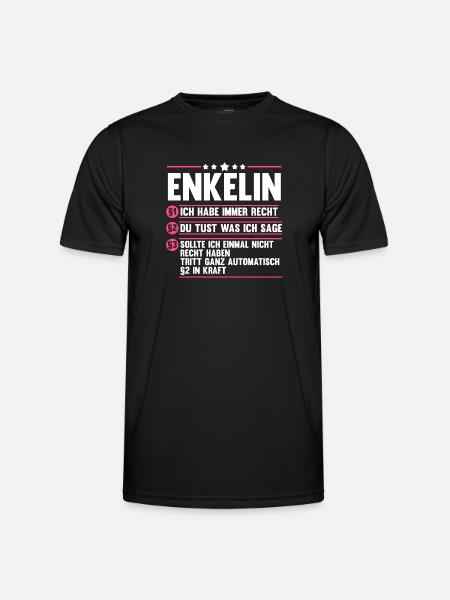 Enkelin - Männer Funktions-T-Shirt - Schwarz