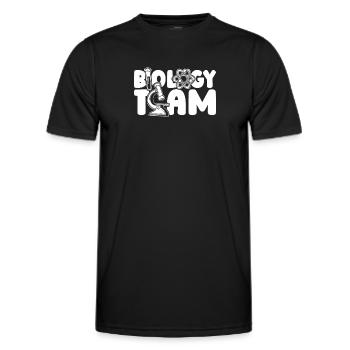 Biologie Biologe - Männer Funktions-T-Shirt - Schwarz - Vorne - AI Model Male 178 dark (178cm)