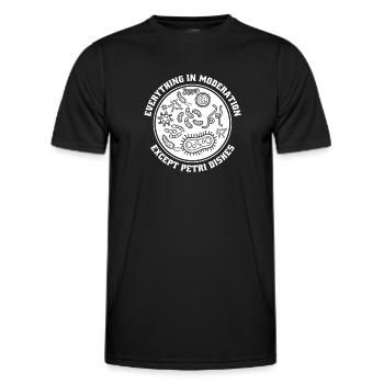 Biologie Biologe - Männer Funktions-T-Shirt - Schwarz - Vorne - AI Model Male 178 dark (178cm)