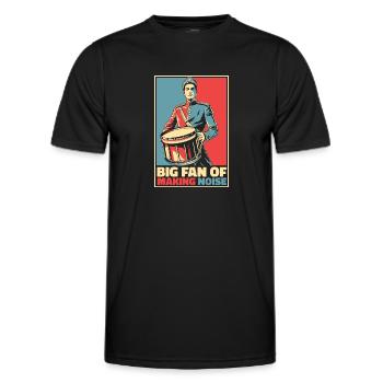 Spielmannszug Drums Poster - Men's Functional T-Shirt - black - Front - AI Model Male 178 dark (178cm)