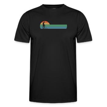 Détecteur de métaux à sondage amusant - T-shirt sport Homme - noir - Devant - AI Model Male 178 dark (178cm)