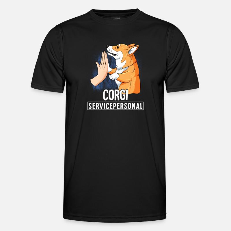 Corgi - Men's Functional T-Shirt - black