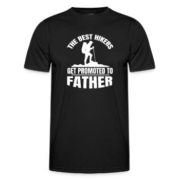 Randonnée Randonnées en montagne Randonnées Randonnées en montagne - T-shirt sport Homme - noir - Devant - AI Model Male 178 dark (178cm)