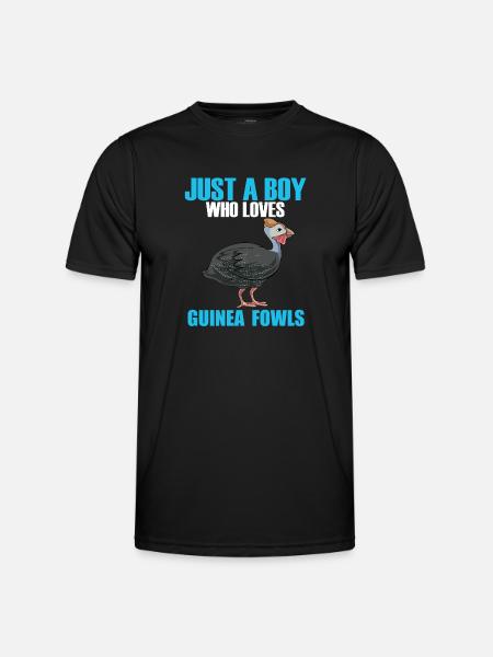 Perlhühner Perlhuhn Guinea Fowl - Men's Functional T-Shirt - black