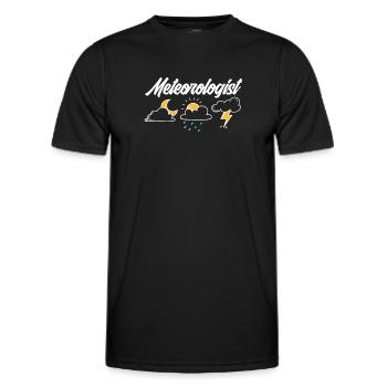 Meteorologist Meteorology Storm Chaser Gift - Men's Functional T-Shirt - black - Front - AI Model Male 178 dark (178cm)