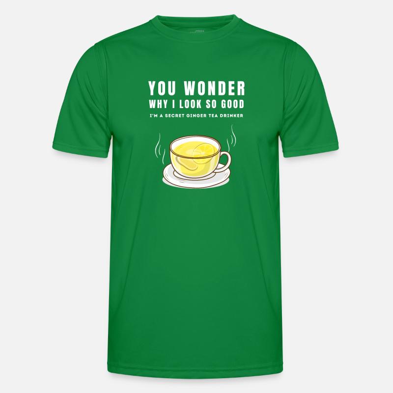 I'M A SECRET GINGER TEA DRINKER Ingwertee Ingwer Men's Functional T-Shirt