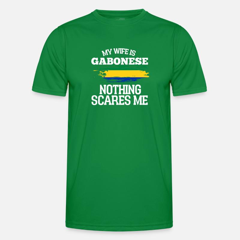 Gabon Ehefrau Männer Funktions-T-Shirt