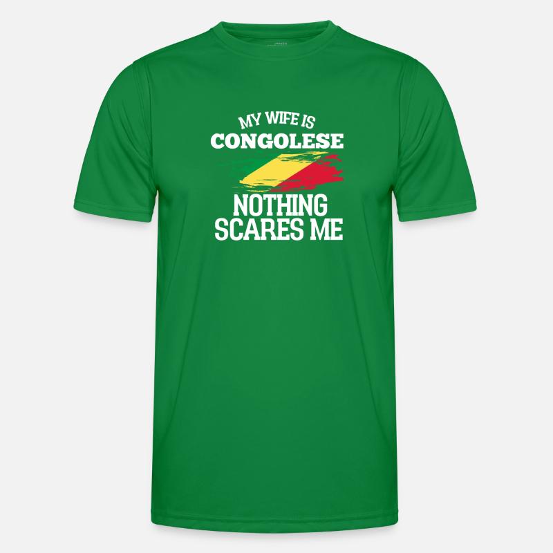 Kongo Ehefrau Männer Funktions-T-Shirt