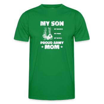 Mom Mutter Sohn - Männer Funktions-T-Shirt - Kelly Green - Vorne - AI Model Male 178 dark (178cm)