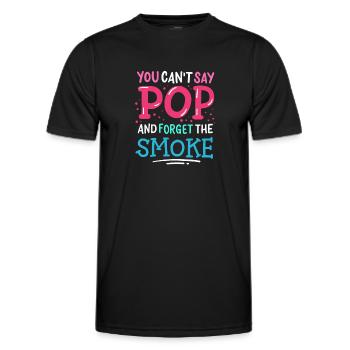 Man kann nicht "Pop" sagen und den Rauch vergessen - Männer Funktions-T-Shirt - Schwarz - Vorne - AI Model Male 178 dark (178cm)