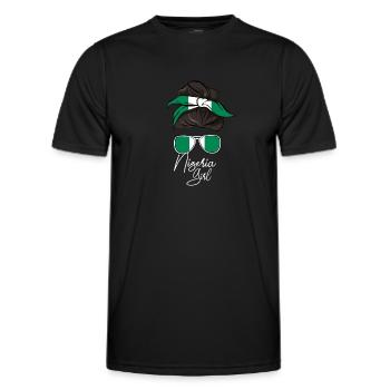 Nigeria - Männer Funktions-T-Shirt - Schwarz - Vorne - AI Model Male 178 dark (178cm)