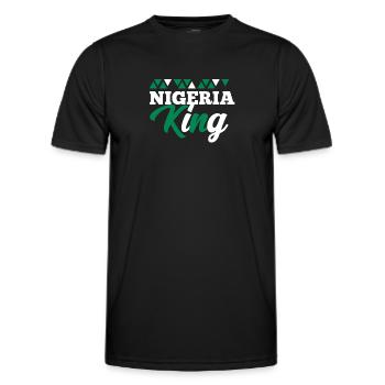 Nigeria - Männer Funktions-T-Shirt - Schwarz - Vorne - AI Model Male 178 dark (178cm)