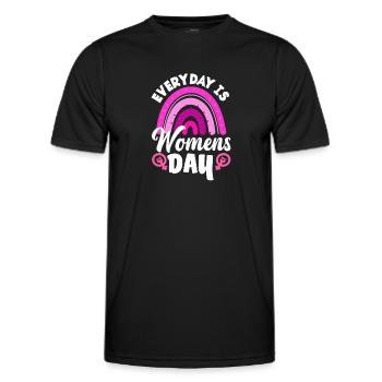 Feminismus Feministin - Männer Funktions-T-Shirt - Schwarz - Vorne - AI Model Male 178 dark (178cm)