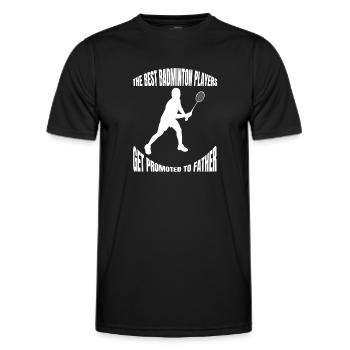 Badminton badminton fan badminton badminton team - Men's Functional T-Shirt - black - Front - AI Model Male 178 dark (178cm)