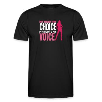 Feminismus Feministin - Männer Funktions-T-Shirt - Schwarz - Vorne - AI Model Male 178 dark (178cm)
