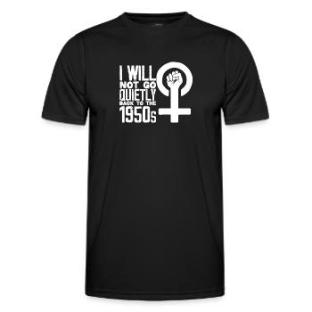 Feminismus Feministin - Männer Funktions-T-Shirt - Schwarz - Vorne - AI Model Male 178 dark (178cm)
