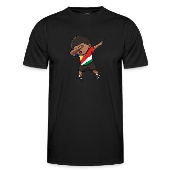 Seychellen - Männer Funktions-T-Shirt - Schwarz - Vorne - AI Model Male 178 dark (178cm)