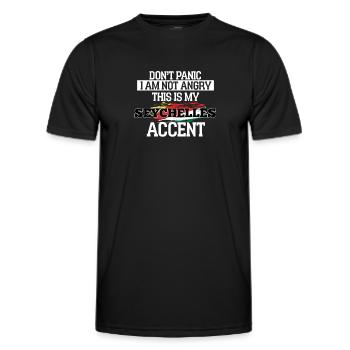 Seychellen - Männer Funktions-T-Shirt - Schwarz - Vorne - AI Model Male 178 dark (178cm)