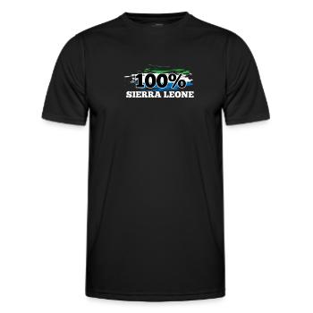 Sierra Leone - Männer Funktions-T-Shirt - Schwarz - Vorne - AI Model Male 178 dark (178cm)