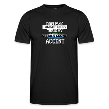 Sierra Leone - Männer Funktions-T-Shirt - Schwarz - Vorne - AI Model Male 178 dark (178cm)