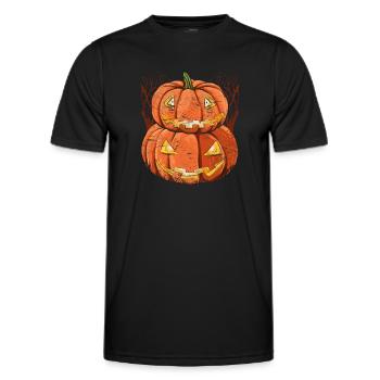 Jack O Lantern Halloween Gift Pumpkin - Men's Functional T-Shirt - black - Front - AI Model Male 178 dark (178cm)