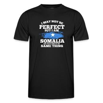 Somalia - Men's Functional T-Shirt - black - Front - AI Model Male 178 dark (178cm)
