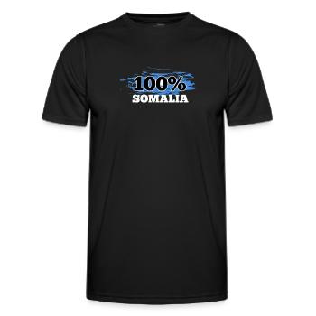 Somalia - Men's Functional T-Shirt - black - Front - AI Model Male 178 dark (178cm)