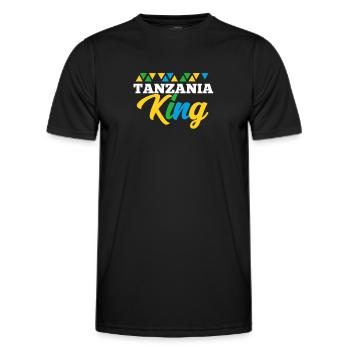 Tanzanie - T-shirt sport Homme - noir - Devant - AI Model Male 178 dark (178cm)