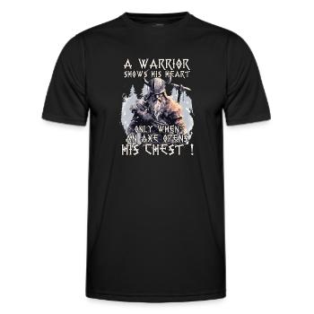 Asgard Heimat der Götter Wikinger Mythologie - Männer Funktions-T-Shirt - Schwarz - Vorne - AI Model Male 178 dark (178cm)