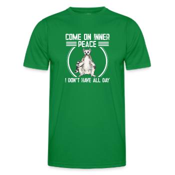 Lemur Catta Ring-tailed lemur - Men's Functional T-Shirt - kelly green - Front - AI Model Male 178 dark (178cm)