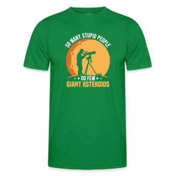 Astéroïdes Drôles d’Astronomes de l’Espace Astrophysicien - T-shirt sport Homme - vert - Devant - AI Model Male 178 dark (178cm)