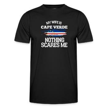 Cape Verde - Men's Functional T-Shirt - black - Front - AI Model Male 178 dark (178cm)