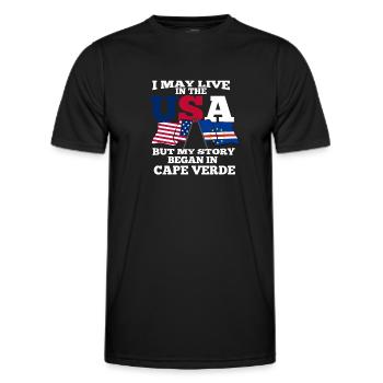Cape Verde - Men's Functional T-Shirt - black - Front - AI Model Male 178 dark (178cm)