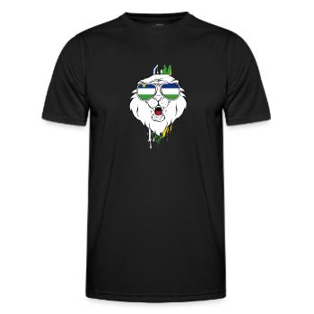 République centrafricaine - T-shirt sport Homme - noir - Devant - AI Model Male 178 dark (178cm)