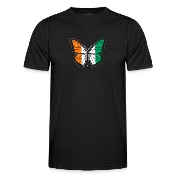 Ivory Coast - Men's Functional T-Shirt - black - Front - AI Model Male 178 dark (178cm)