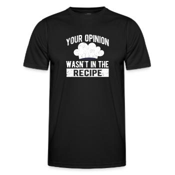 Votre avis n’était pas dans la recette Chef Chef - T-shirt sport Homme - noir - Devant - AI Model Male 178 dark (178cm)