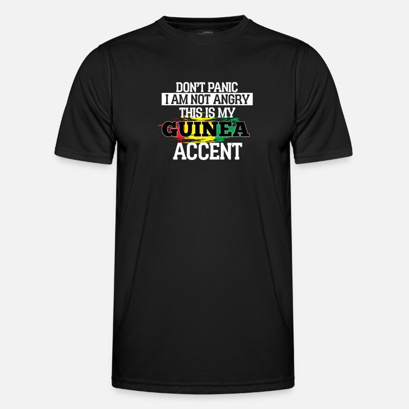 Lesotho - Männer Funktions-T-Shirt - Schwarz