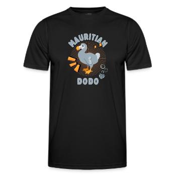 Mauritius Dodo Ausgestorbener Vogel Urlaub - Männer Funktions-T-Shirt - Schwarz - Vorne - AI Model Male 178 dark (178cm)