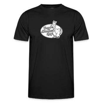 Dinosaur Adult Dinosaur - Men's Functional T-Shirt - black - Front - AI Model Male 178 dark (178cm)